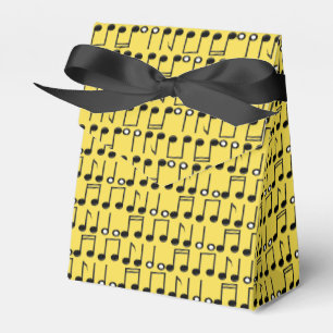 Funky Bright Musical Notes Pattern Favor Box