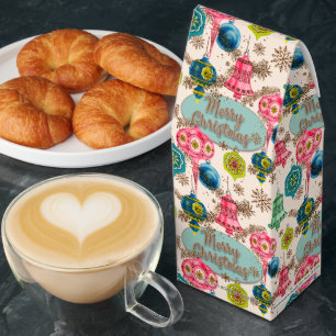 Funky Bright Retro Christmas Roasted Coffee