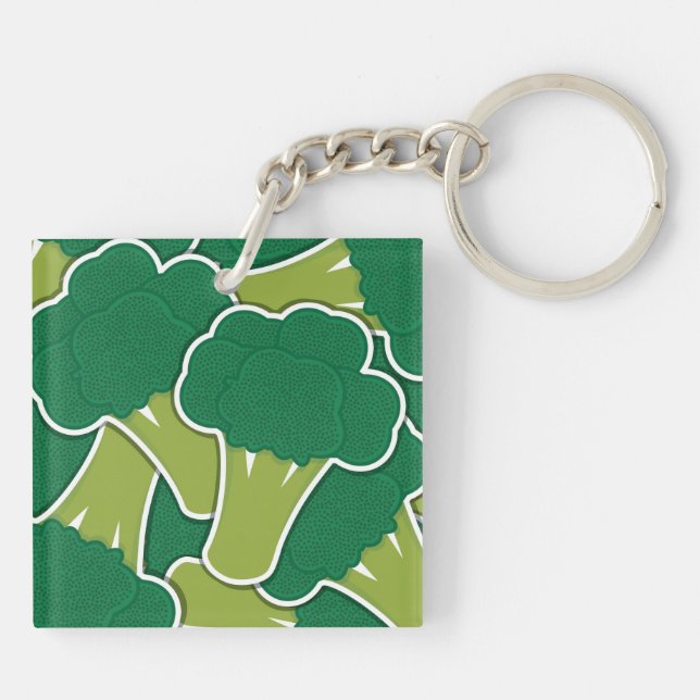 Funky broccoli keychain (Back)