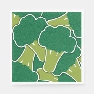 Funky broccoli napkins