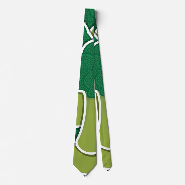 Funky broccoli neck tie (Front)