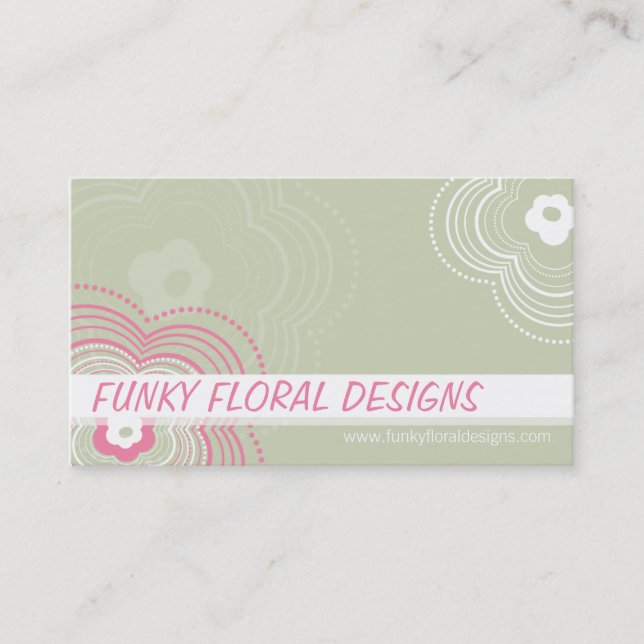 FUNKY BUSINESS CARD :: funky flower 10L (Front)