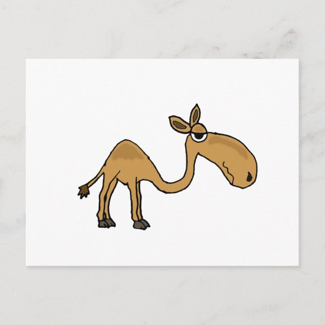 Funky Camel Cartoon Postcard (Front)