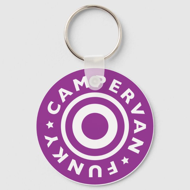Funky Campervan Keychain (Front)