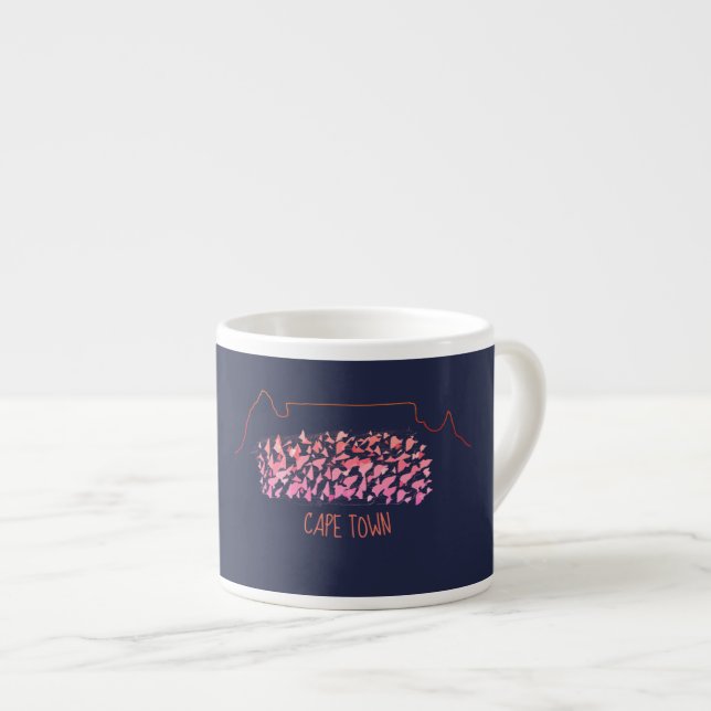 Funky Cape Town Table Mountain Colorful Mug Cup (Front Right)