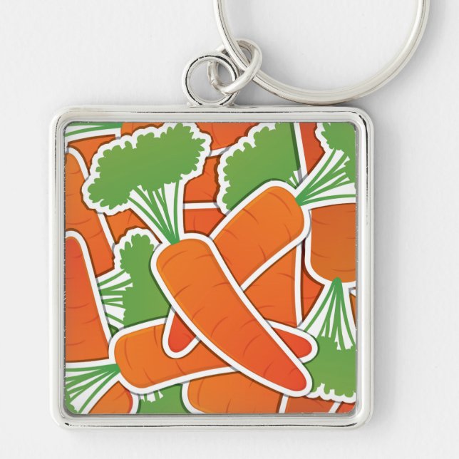 Funky carrot keychain (Front)