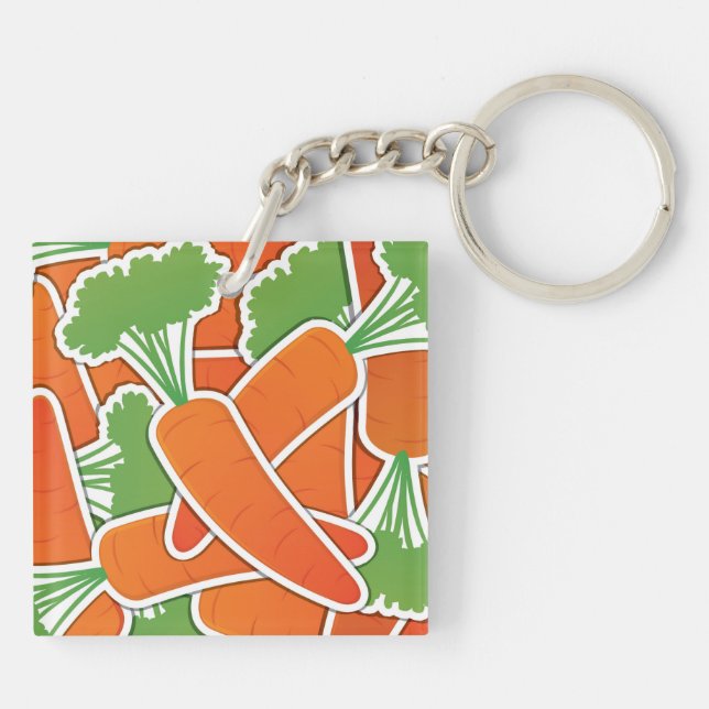 Funky carrot keychain (Back)