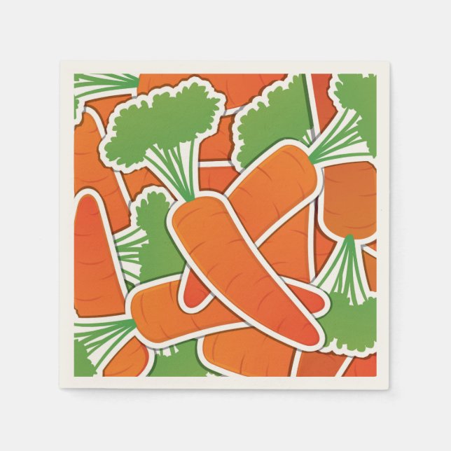 Funky carrots! paper napkins (Front)