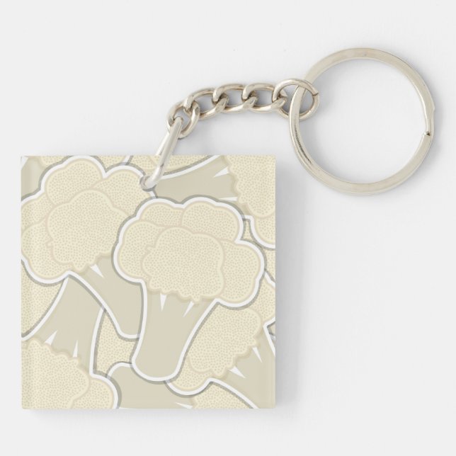 Funky cauliflower keychain (Back)