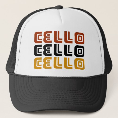 Funky Cello Trio Gift Trucker Hat