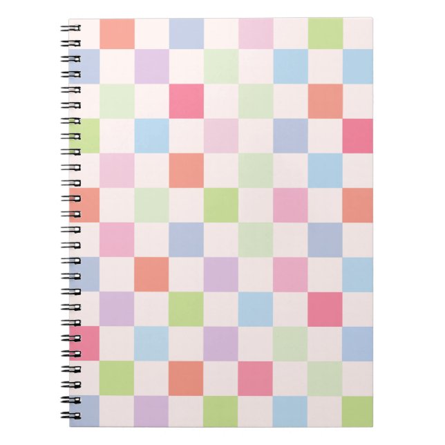 Funky Checkerboard Pattern 02 Notebook (Front)