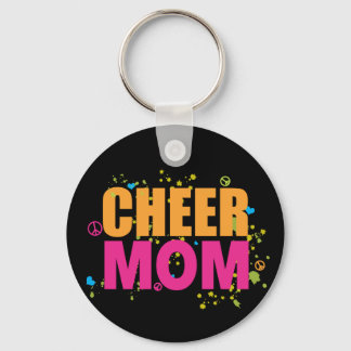 Funky Cheer Mom Keychain