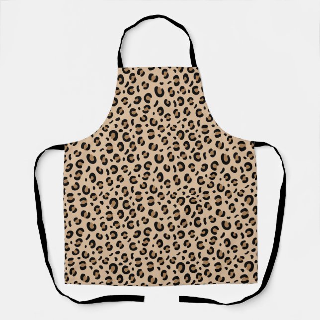 funky cheetah leopard pattern apron (Front)