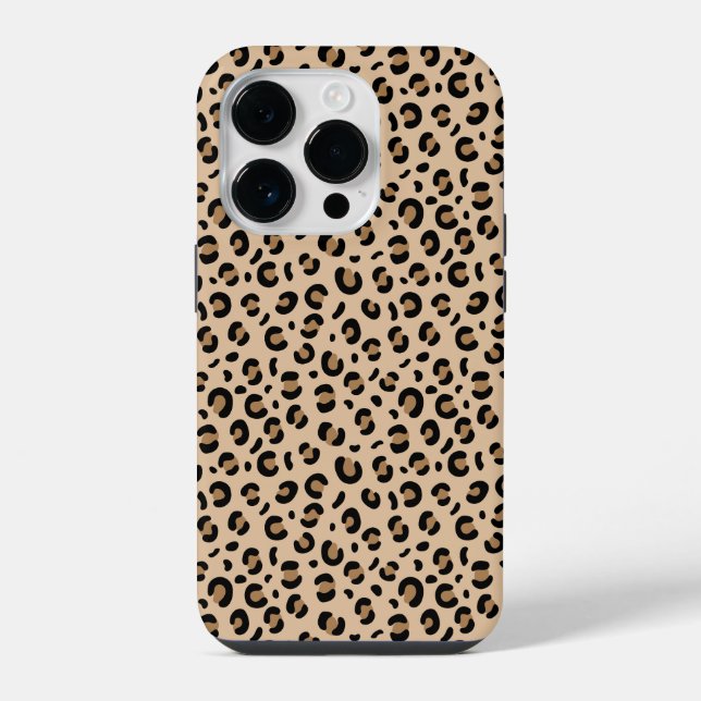 funky cheetah leopard pattern iphone case (Back)