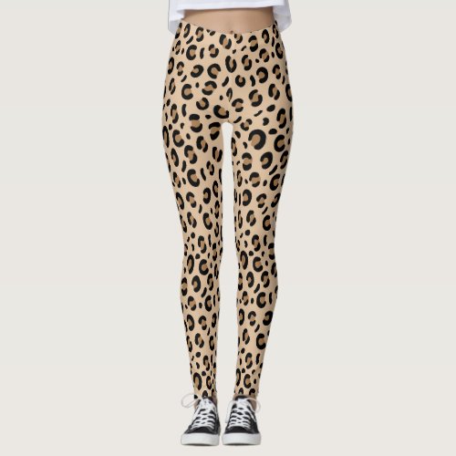 funky cheetah leopard pattern leggings