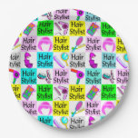 FUNKY, CHIC, AND UNIQUE HAIR STYLIST PAPER PLATES
