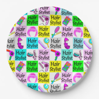 FUNKY, CHIC, AND UNIQUE HAIR STYLIST PAPER PLATES