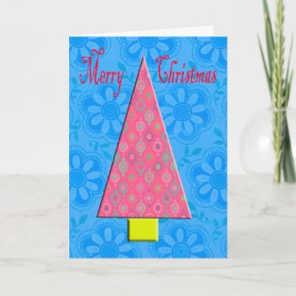 Funky Christmas Tree Holiday Card
