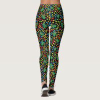 Funky Christmas Trees and Polka Dots Leggings