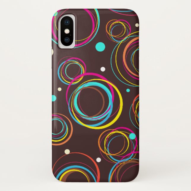 Funky circle patterned multi iphone case (Back)