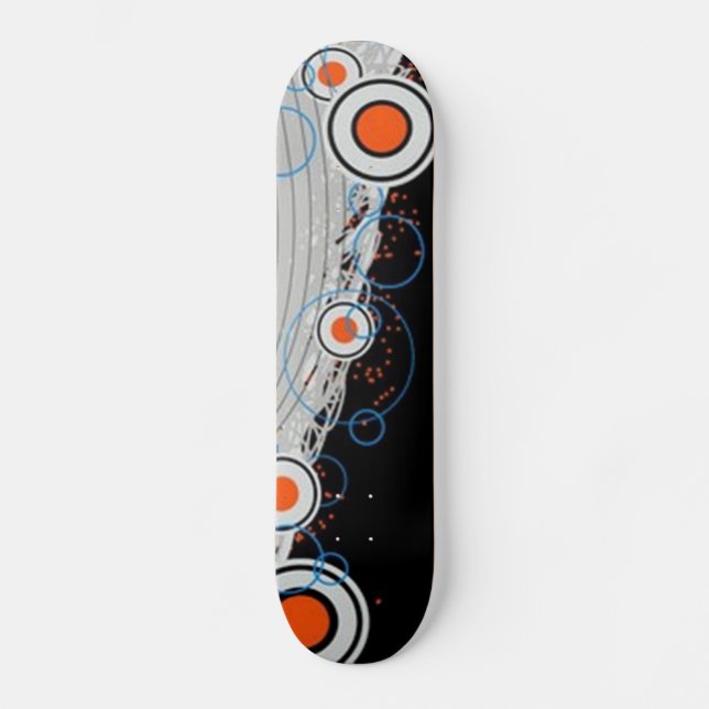 Funky Circular Pattern Skateboard Deck (Front)