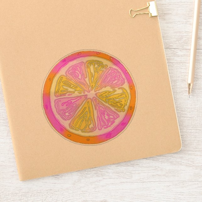 Funky Citrus Sticker (Notebook)