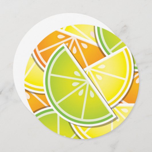 Funky citrus wedges (Front/Back)