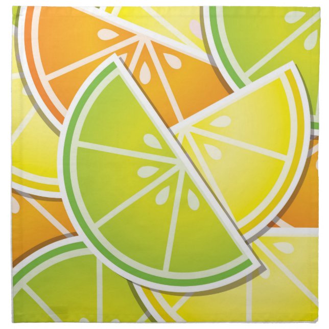 Funky citrus wedges napkin (Front)