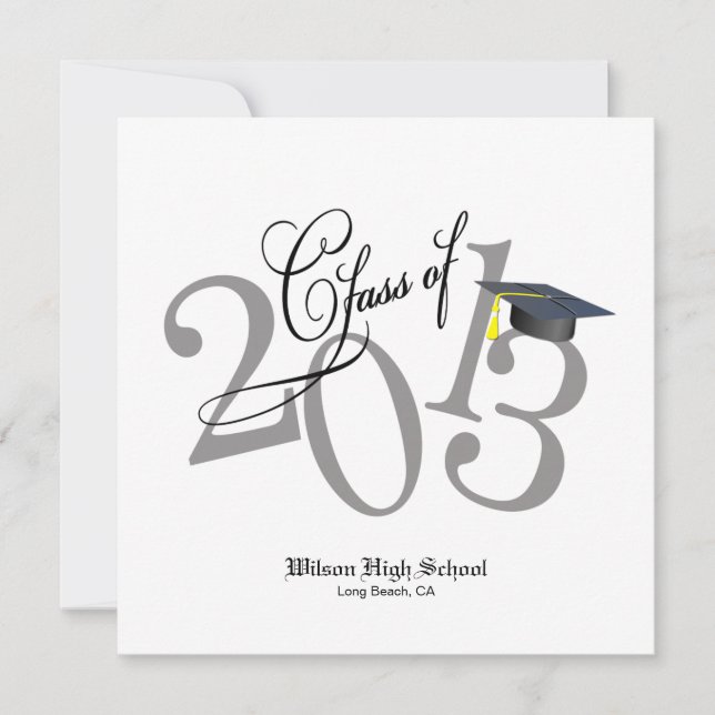 Funky Class of 2013 Invites (Front)