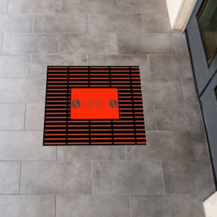 Funky Coffee Bean Beans Stripes Floor Decals