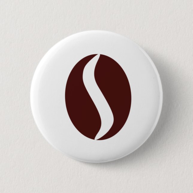 Funky Coffee Bean Button (Front)