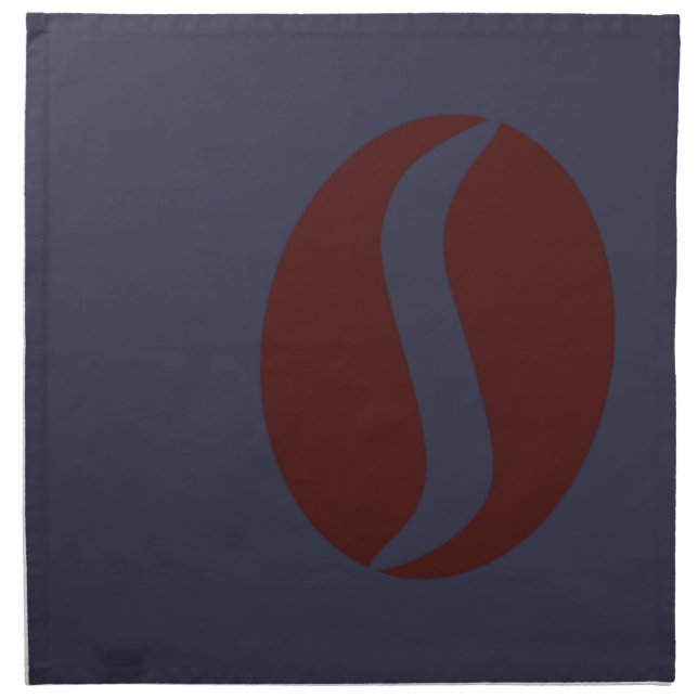 Funky Coffee Bean Cloth Napkin (Front)