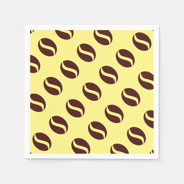 Funky Coffee Bean Napkins (Front)