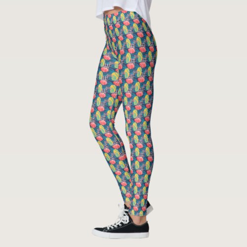 Funky Colorful Abstract Leggings