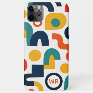 Funky Colorful Amorphous Shapes Art Pattern iPhone 11 Pro Max Case