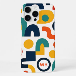 Funky Colorful Amorphous Shapes Art Pattern iPhone 16 Pro Max Case