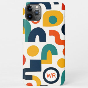 Funky Colorful Amorphous Shapes Art Pattern iPhone 11Pro Max Case
