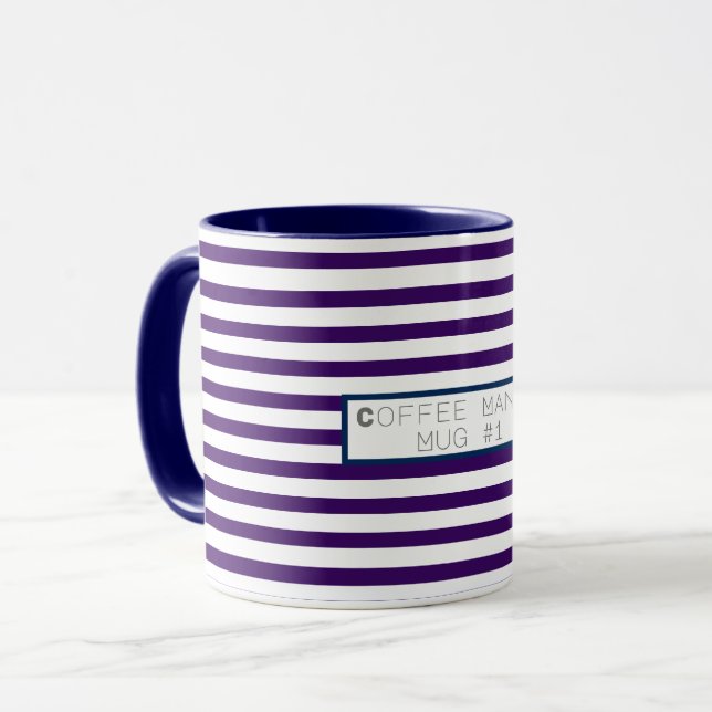 Funky Colorful Coffee Mania Mug #1 Cup (Front Left)