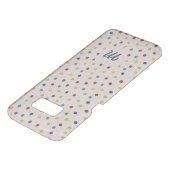 Funky Colorful Dots Pattern Monogram Uncommon Samsung Galaxy Case (Top)