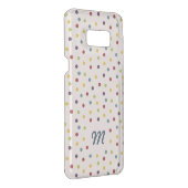 Funky Colorful Dots Pattern Monogram Uncommon Samsung Galaxy Case (Back/Right)