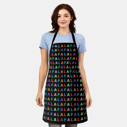 Funky Colorful Fun FA LA LA Holiday Season Apron