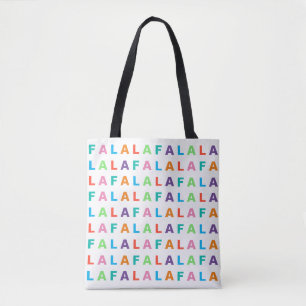 Funky Colorful Fun FA LA LA Holiday Season Tote Bag