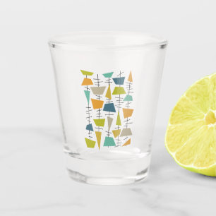 Funky Colorful Hanging Wind Chimes Mid-Century Shot Glass