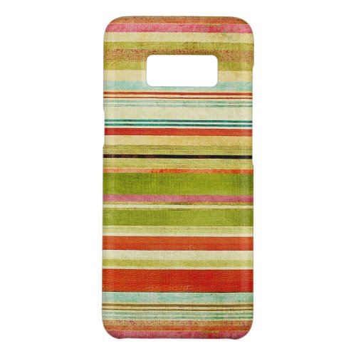 Funky Colorful Horizontal Grunge Stripes Pattern Case_Mate Samsung Galaxy S8 Case