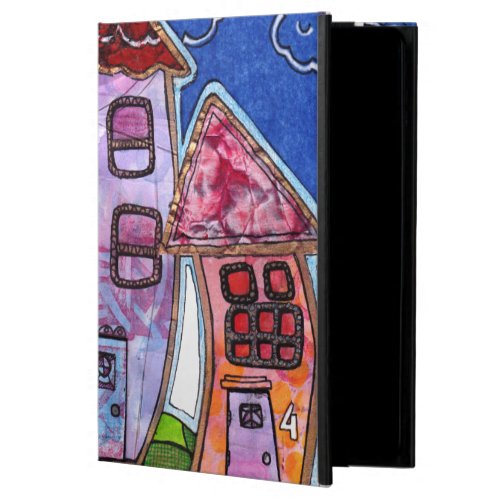 Funky Colorful Houses Case For iPad Air
