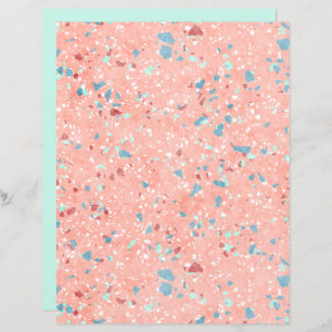 Funky Colorful Mosaic Art Scrapbook Paper