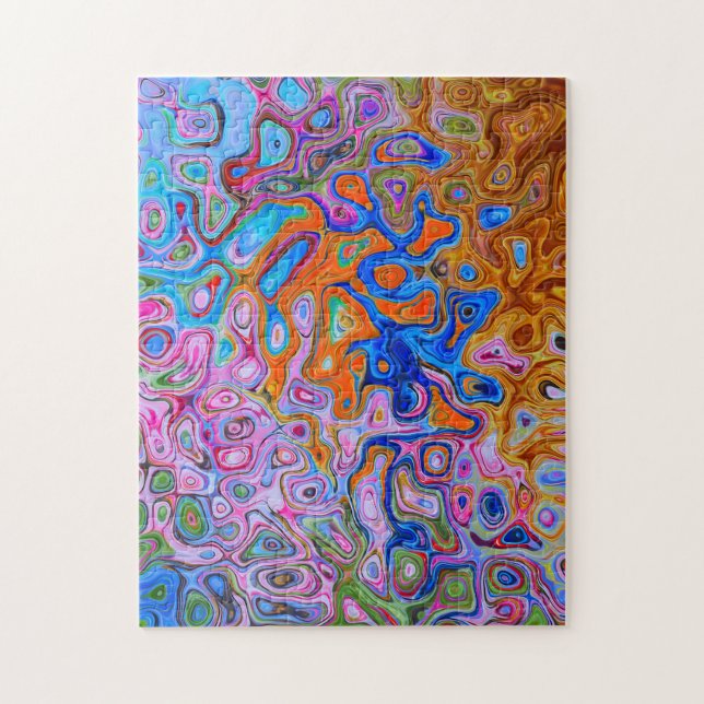 Funky Colorful Pattern Puzzle (Vertical)