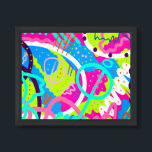 Funky Colorful Pop Art  Framed Art<br><div class="desc">Bold and expressive abstract art</div>