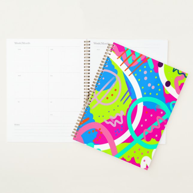 Funky Colorful Pop Art  Planner (Display)