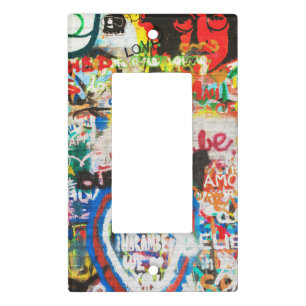 Funky Colorful Streetart Graffiti Love Home Heart Light Switch Cover